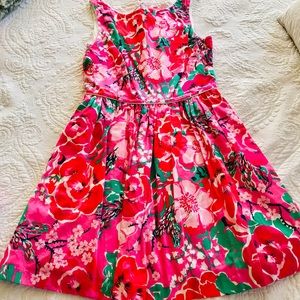 Lilly Pulitzer pink floral dress!